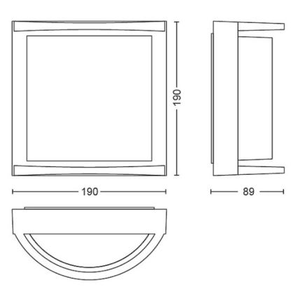 Philips - Applique a LED da esterno SAMONDRA LED/3,8W/230V IP44