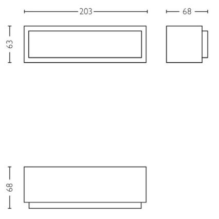 Philips - Applique a LED da esterno STRATOSPHERE LED/3,8W/230V 2700K IP44