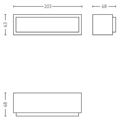 Philips - Applique a LED da esterno STRATOSPHERE LED/3,8W/230V 4000K IP44