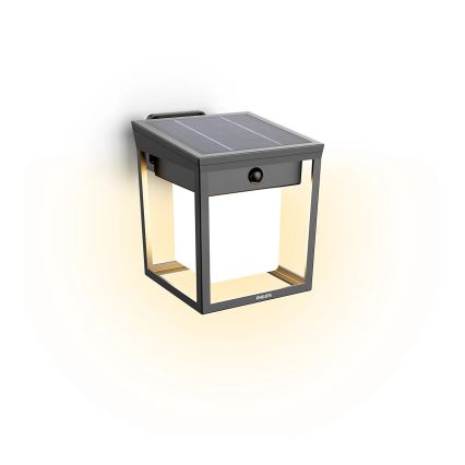 Philips - Applique a LED solare con sensore BLAISE LED/1,5W/3,7V 3000K IP44