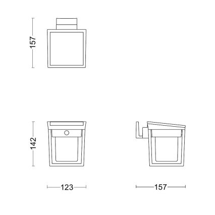 Philips - Applique a LED solare con sensore BLAISE LED/1,5W/3,7V 3000K IP44