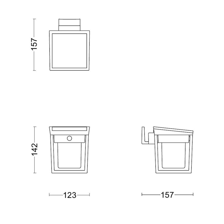Philips - Applique a LED solare con sensore BLAISE LED/1,5W/3,7V 3000K IP44