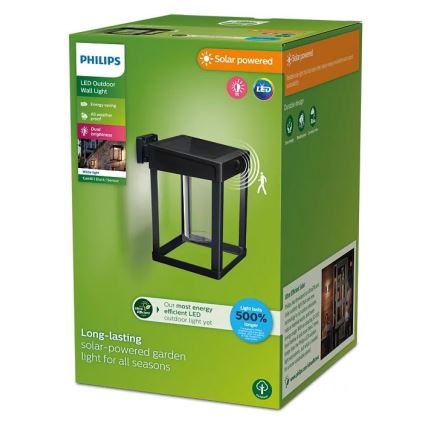 Philips - Applique a LED solare con sensore CAMILL LED/1,4W/3,7V 2000 mAh IP44