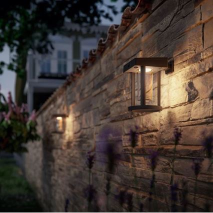 Philips - Applique a LED solare con sensore CAMILL LED/1,4W/3,7V 2000 mAh IP44