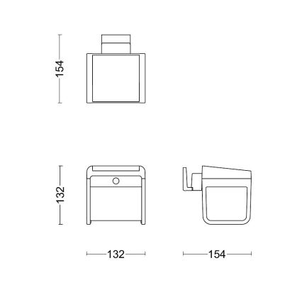 Philips - Applique a LED solare con sensore EZRA LED/1,8W/3,7V 3000K IP44