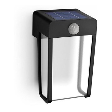 Philips - Applique a LED solare con sensore SHROUD LED/2,3W/3,7V 600 mAh IP44