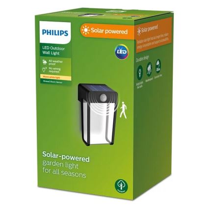 Philips - Applique a LED solare con sensore SHROUD LED/2,3W/3,7V IP44