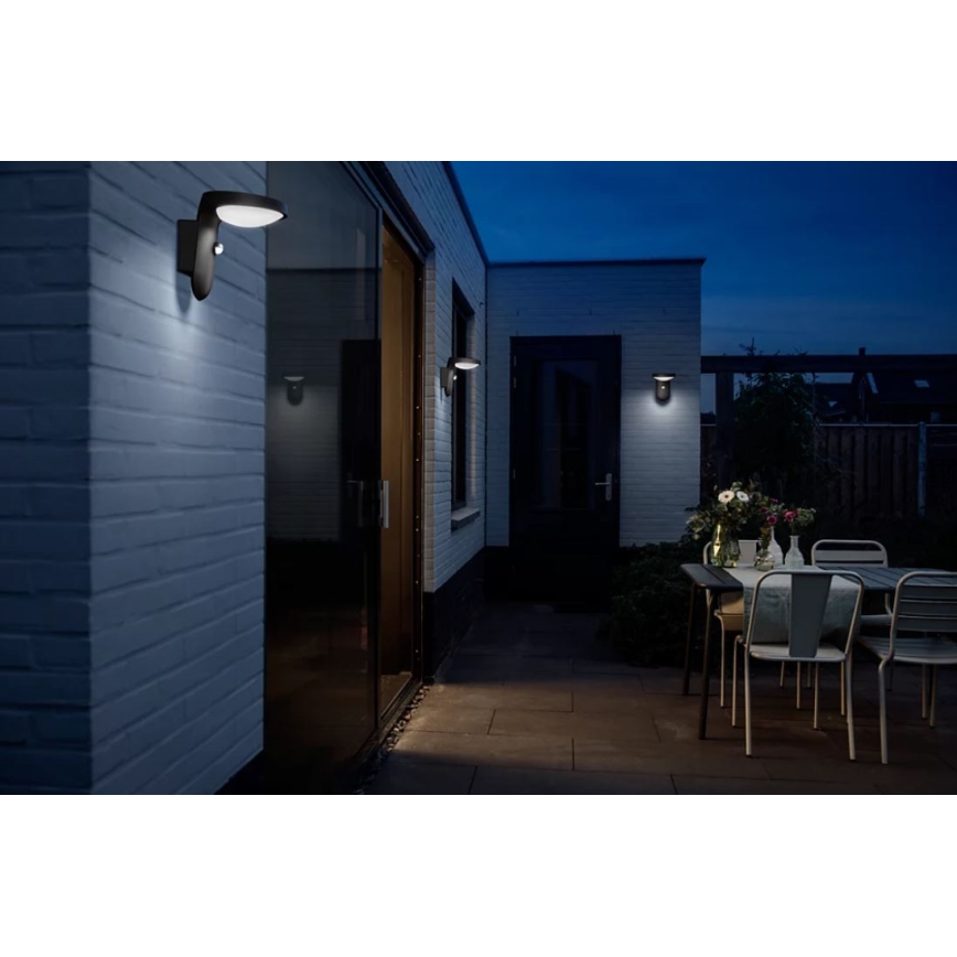 Philips - Applique a LED solare con sensore LED/1,2W/4V 1800 mAh 4000K IP44