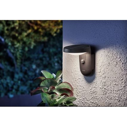 Philips - Applique a LED solare con sensore LED/1,2W/4V 1800 mAh 4000K IP44