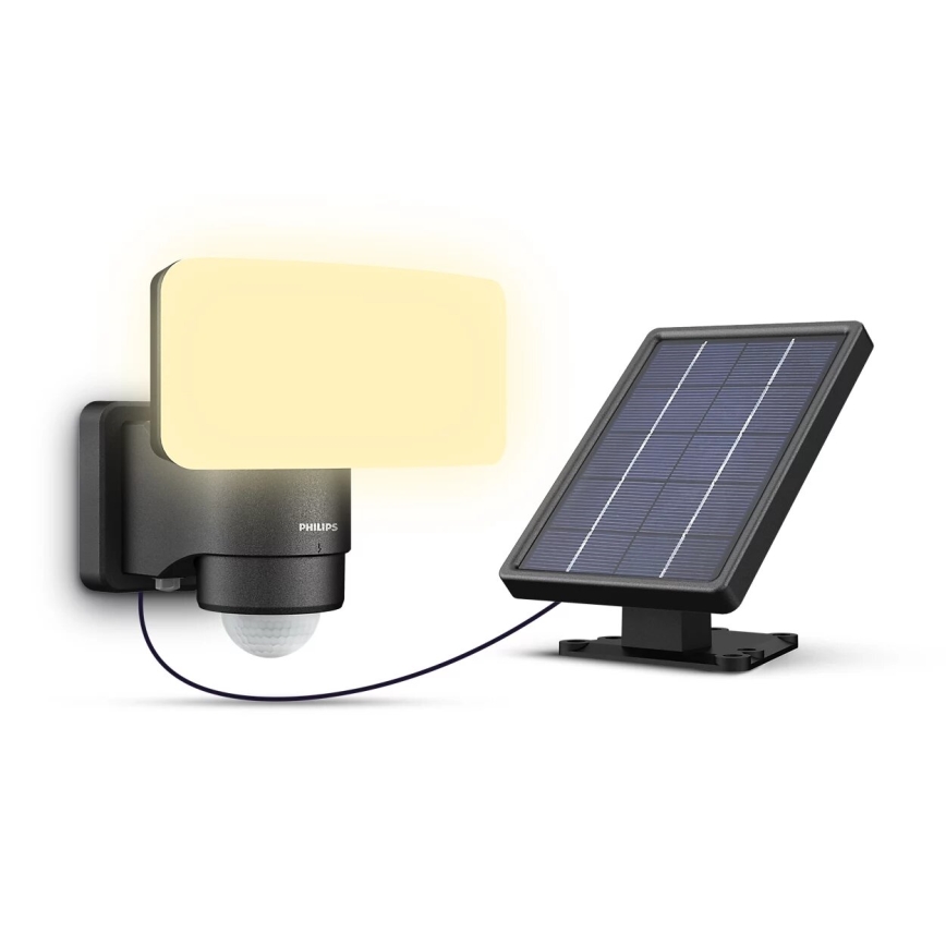Philips - Applique a LED solare con sensore TYLUS LED/6W/3,7V 3000K IP44
