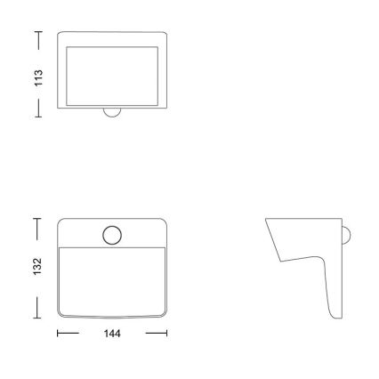 Philips - Applique a LED solare con sensore YARIXA LED/2,2W/3,7V 600 mAh IP44