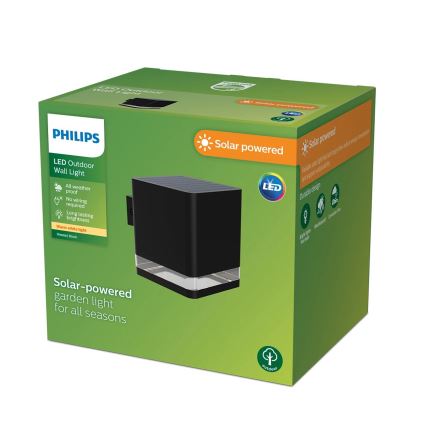 Philips - Applique a LED solare VIRONA LED/1,8W/3,7V 2600 mAh 2700K IP44