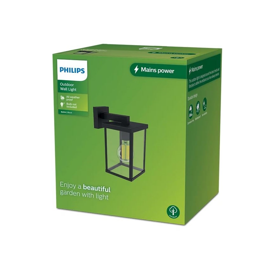 Philips - Applique da esterno BELLINI 1xE27/25W/230V IP44