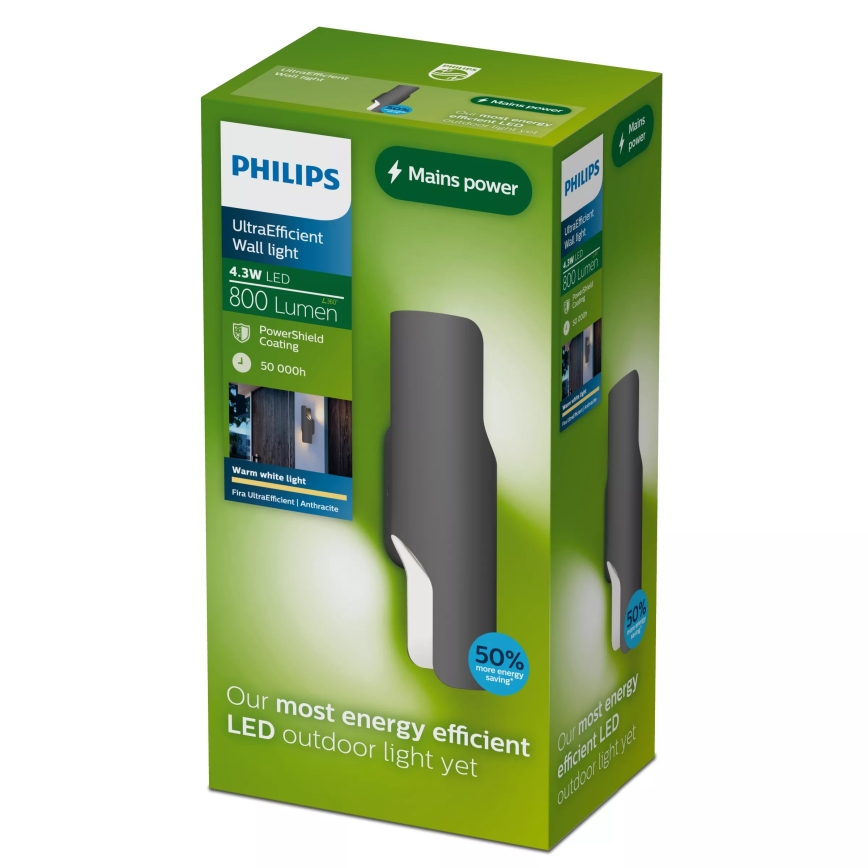 Philips - Applique da esterno FIRA LED/4,3W/230V 2700K IP44