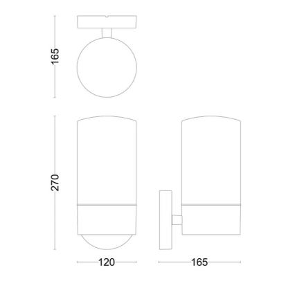 Philips - Applique da esterno FLAREON 1xE27/25W/230V IP44