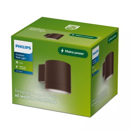 Philips - Applique da esterno FYLX 1xGU10/5W/230V marrone IP44