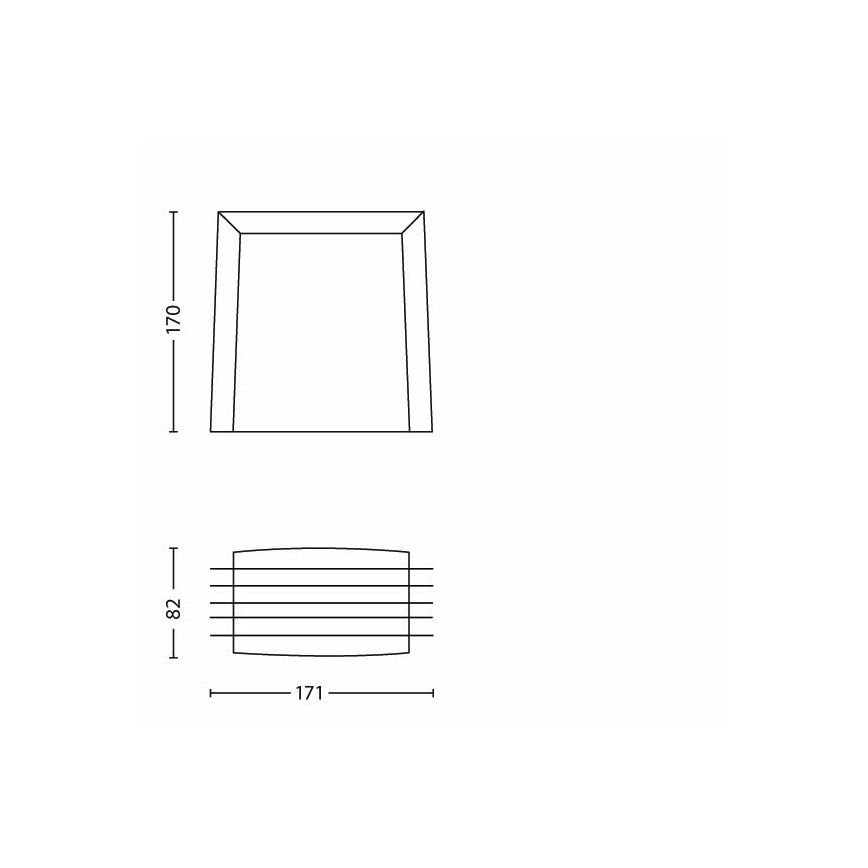 Philips - Applique da esterno 1xE27/15W/230V IP44 antracite