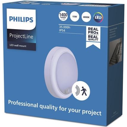 Philips - Applique LED con sensore PROJECTLINE LED/15W/230V IP54