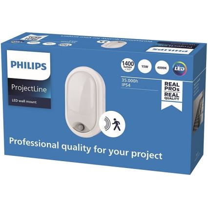 Philips - Applique LED con sensore PROJECTLINE LED/15W/230V IP54