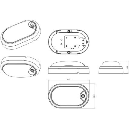 Philips - Applique LED con sensore PROJECTLINE LED/15W/230V IP54