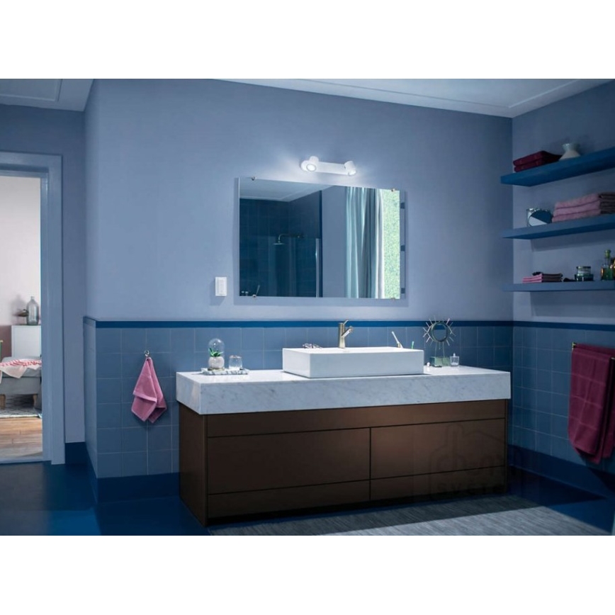 Philips - Applique LED da bagno dimmerabile Hue ADORE 2xGU10/5W/230V IP44