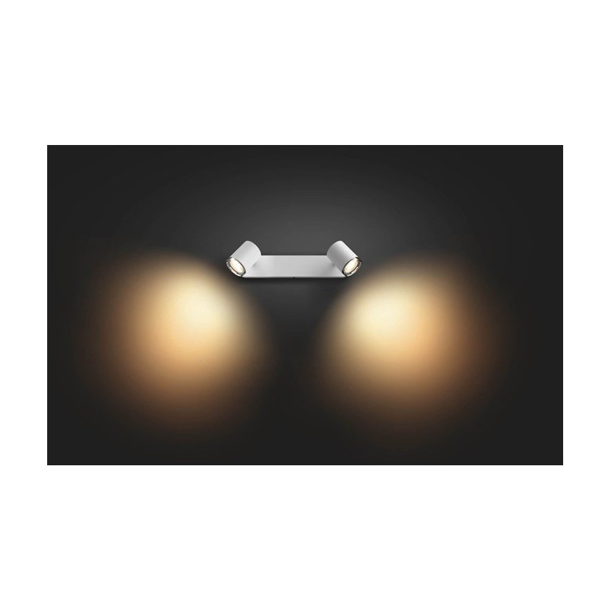 Philips - Applique LED da bagno dimmerabile Hue ADORE 2xGU10/5W/230V IP44
