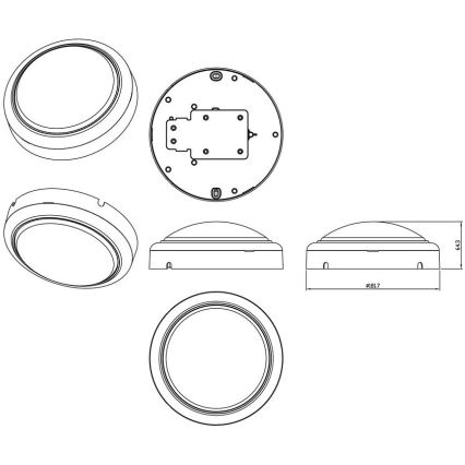 Philips - Applique LED PROJECTLINE LED/15W/230V IP65