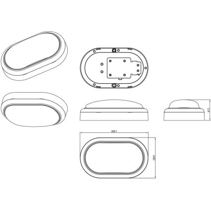 Philips - Applique LED PROJECTLINE LED/15W/230V IP65