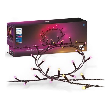 Philips - Catena LED RGBW dimmerabile per esterni HUE WHITE AND COLOR AMBIANCE, 500 LED, 44,4 m, 2000-6500K, IP54