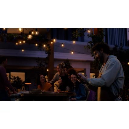 Philips - Catena luminosa da esterno dimmerabile LED RGBW Hue FESTAVIA 10 LED 7 m IP65