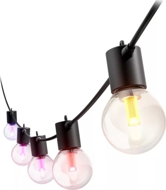 Philips - Catena luminosa estendibile LED RGBW dimmerabile da esterno Hue FESTAVIA 10xLED 7m IP65