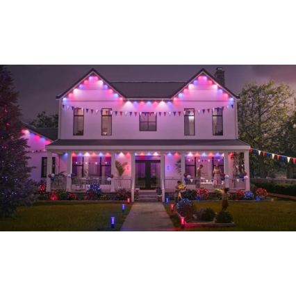 Philips - Catena luminosa LED RGBW dimmerabile per esterni Hue FESTAVIA 32xLED 18m 1000-20000K IP65