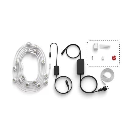 Philips - Catena luminosa LED RGBW dimmerabile per esterni Hue FESTAVIA 32xLED 18m 1000-20000K IP65