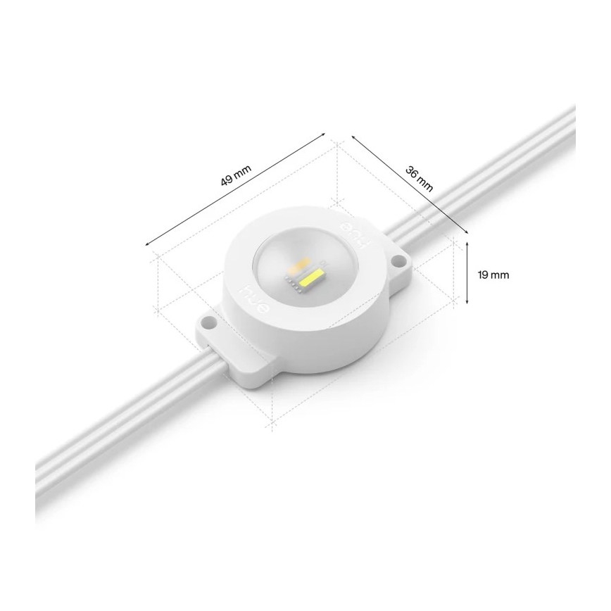 Philips - Catena luminosa LED RGBW dimmerabile per esterni Hue FESTAVIA 32xLED 18m 1000-20000K IP65