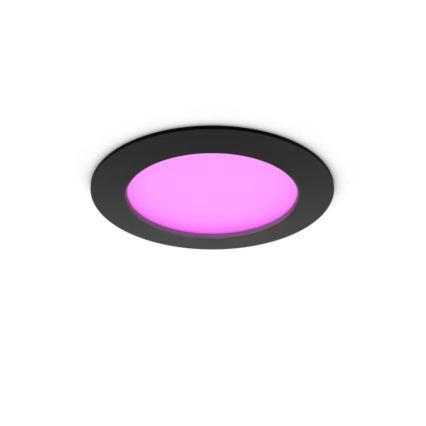Philips - Confezione da 2 faretti LED RGBW dimmerabili da incasso per bagno Hue SLIM LED/12W/230V 2000-6500K nero IP44