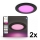 Philips - Confezione da 2 faretti LED RGBW dimmerabili da incasso per bagno Hue SLIM LED/12W/230V 2000-6500K nero IP44