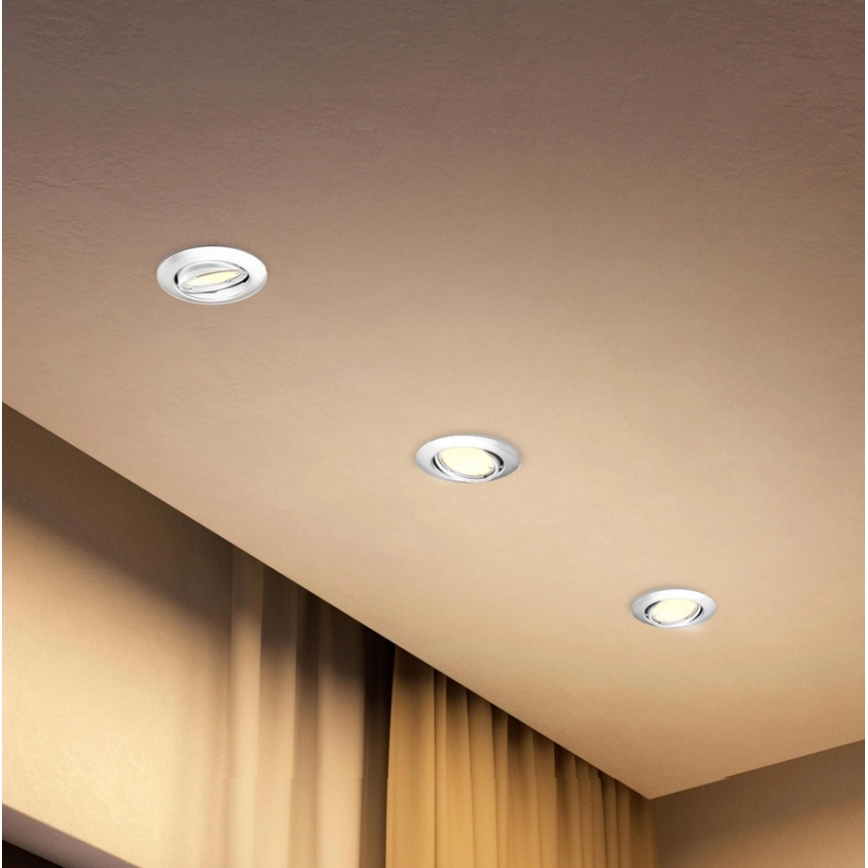 Philips - Confezione da 3 faretti da incasso PERIDOT 1xGU10/7W/230V bianco