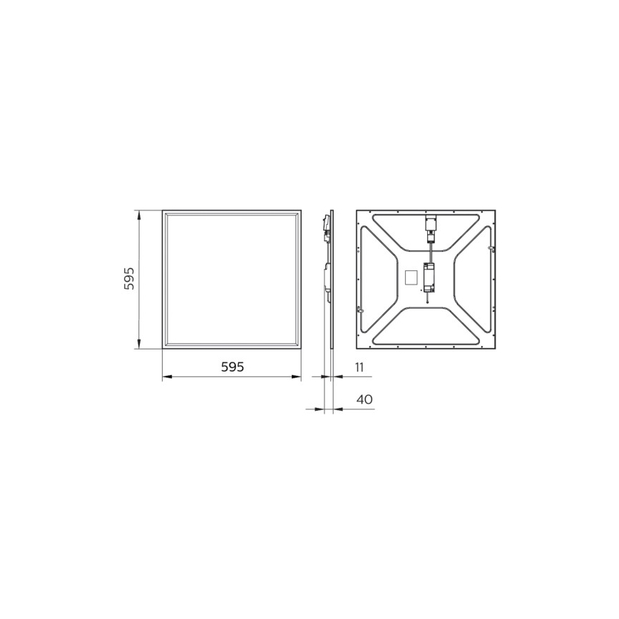 Philips - Pannello LED da incasso per bagno CORELINE LED/34,5W/230V 60x60 cm 4000K IP44
