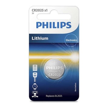 Philips CR2025/01B - Batteria al litio CR2025 MINICELLS 3V 165mAh