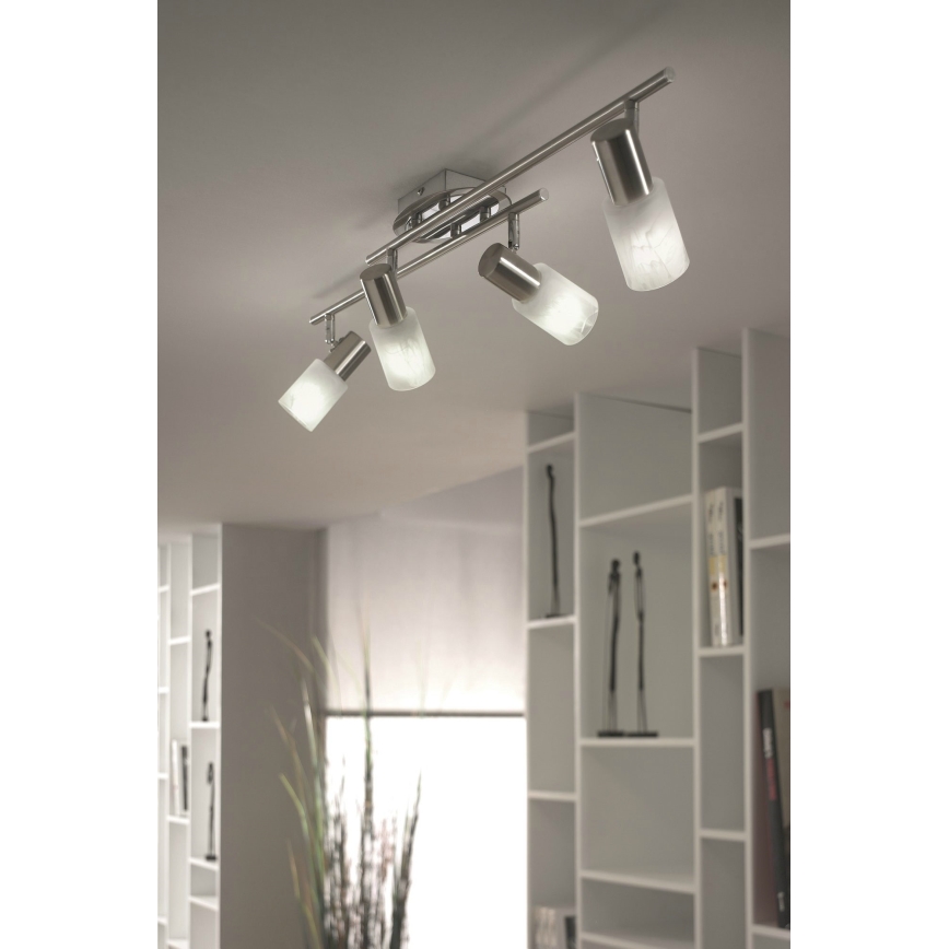 Philips Eseo 55934/17/13 - Faretto VERSUS 4xE14/9W PLCE cromo