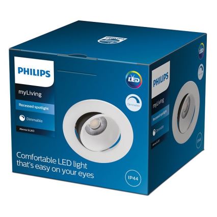 Philips - Faretto da incasso a LED dimmerabile per bagno ABROS 1xLED/9W/230V IP44