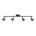 Philips - Faretto CONDUIT 4xGU10/5W/230V nero/ottone