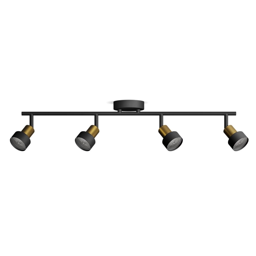 Philips - Faretto CONDUIT 4xGU10/5W/230V nero/ottone