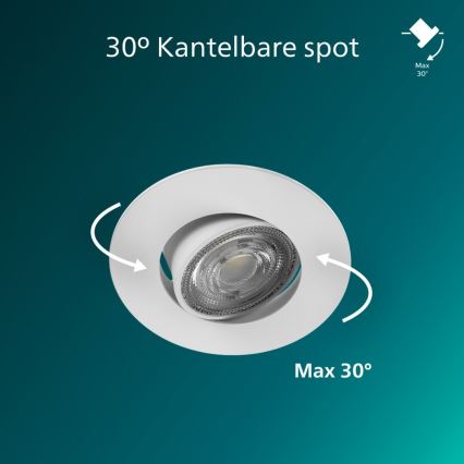 Philips - Faretto da incasso dimmerabile CILANTRO LED/5W/230V 2700K bianco