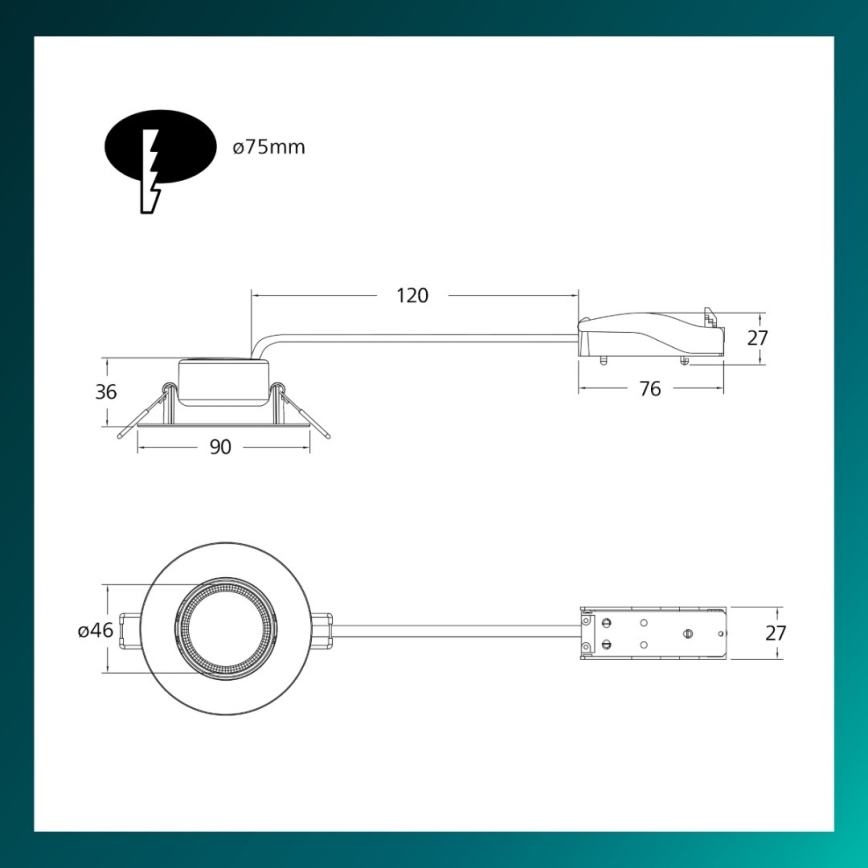 Philips - Faretto da incasso dimmerabile CILANTRO LED/5W/230V 2700K bianco