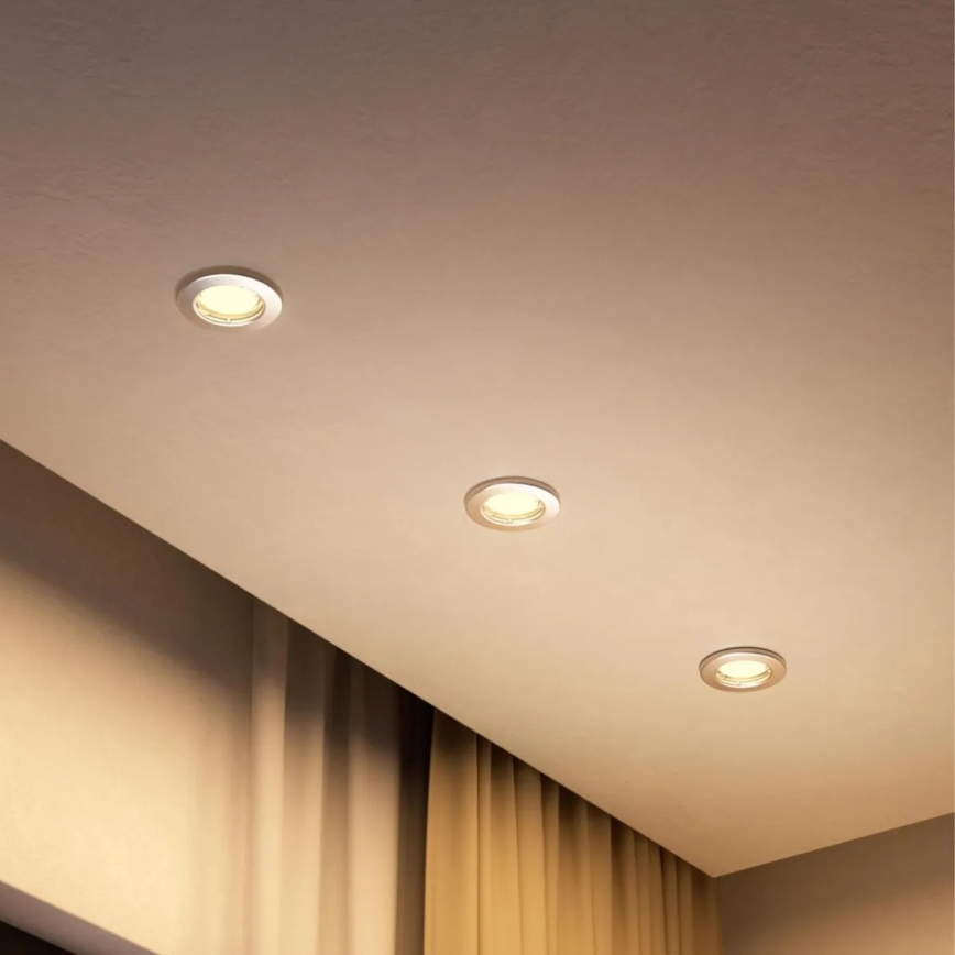 Philips - Lampada da incasso LED RGBW dimmerabile PERIDOT 1xGU10/6,5W/230V 2700-6500K argento