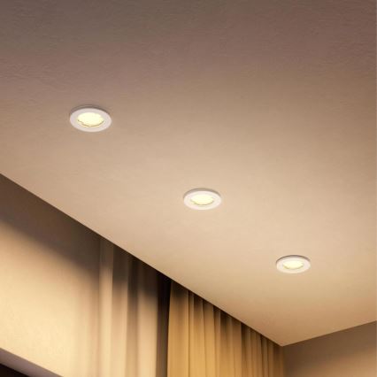 Philips - Faretto da incasso LED RGBW dimmerabile PERIDOT 1xGU10/6W/230V bianco + telecomando