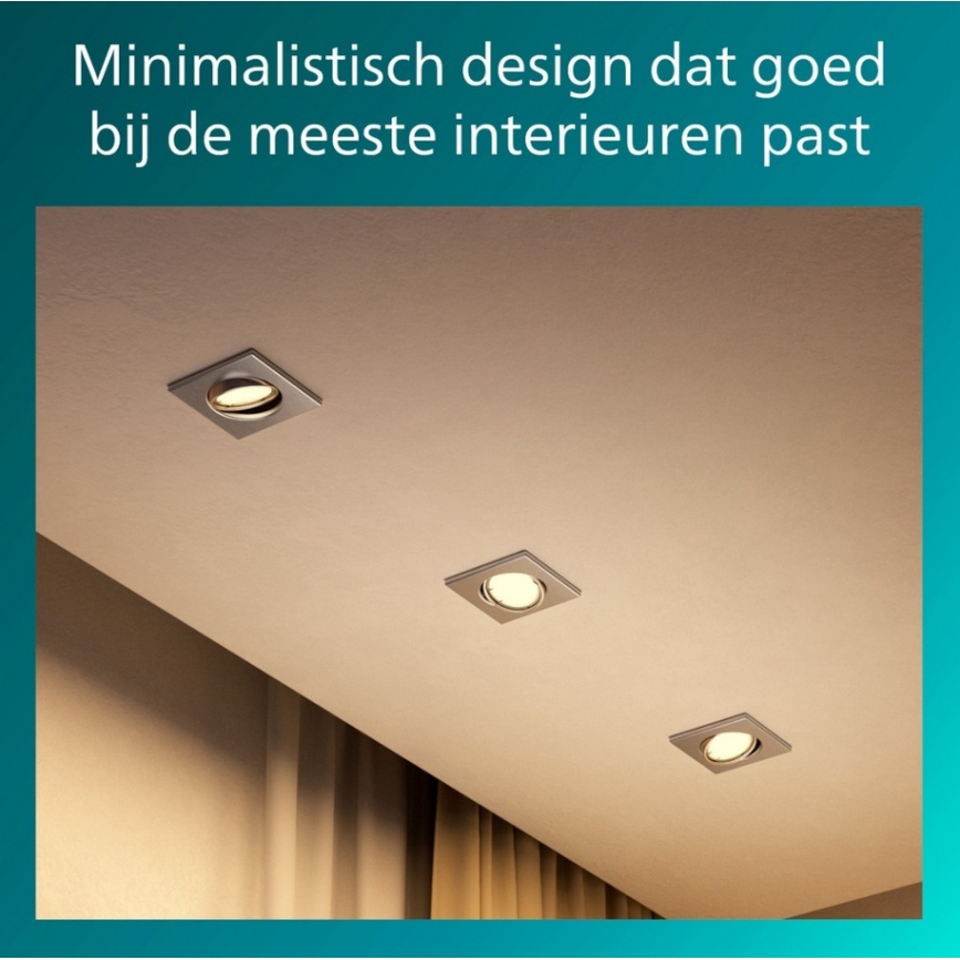 Philips - Faretto da incasso PERIDOT 1xGU10/7W/230V argento