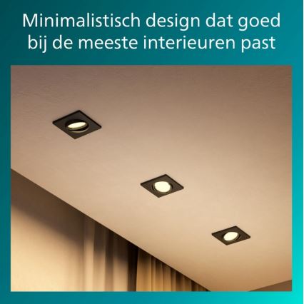 Philips - Faretto da incasso PERIDOT 1xGU10/7W/230V nero