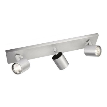 Philips - Faretto in cromo opaco 3xGU10/20W/230V
